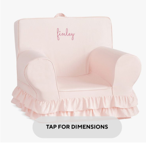 Anywhere Chair®, Dusty Blush Ruffle