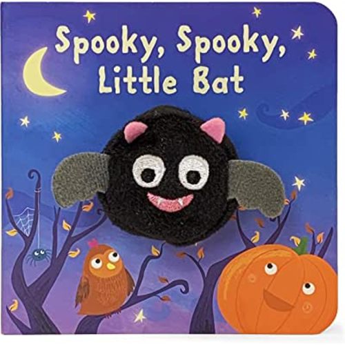 Spooky, Spooky, Little Bat Finger Puppet Halloween Board Book Ages 0-4