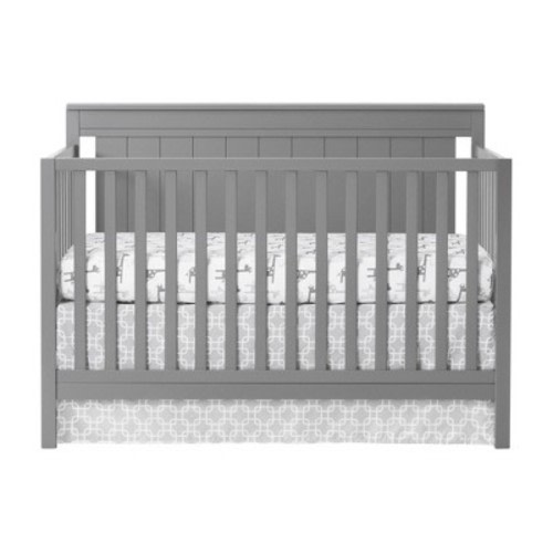 Oxford Baby Lazio 4-in-1 Convertible Crib, Color: Dove Gray