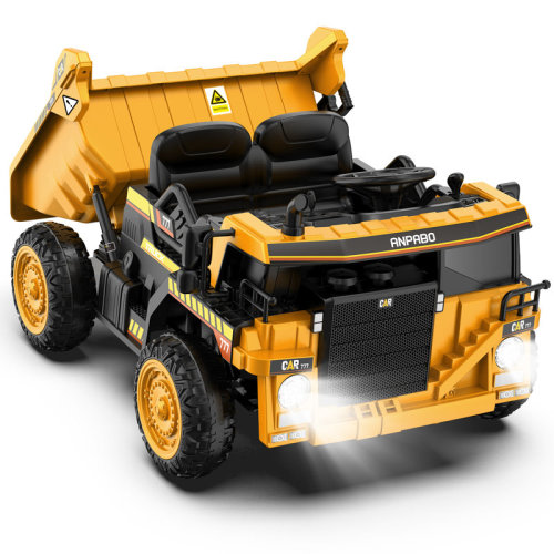 ANPABO 12V Ride on Dump Truck with Remote Control,Electric Dump Bed, Ride on Car for Kids,EVA Tires & Reviews | Wayfair