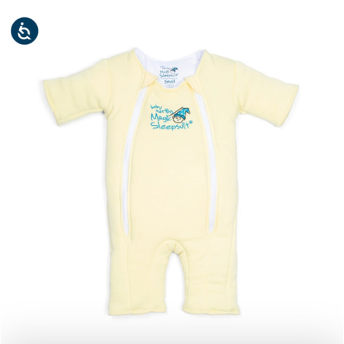 Yellow Baby Merlin’s Magic Sleepsuit – Soft Microfleece Infant Sleep Solution