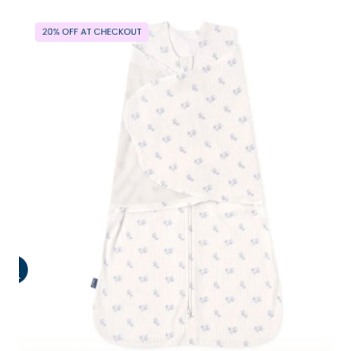 Vintage Floral Cotton Swaddle | HALO