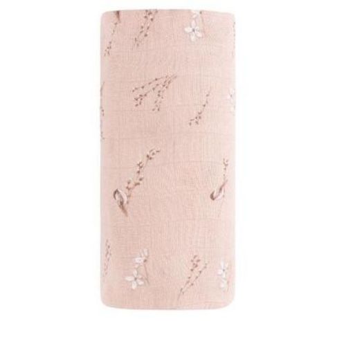 Ely's & Co. Jersey Cotton - Vintage Birds Collection - Bamboo Muslin Swaddle