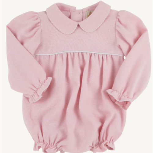 Long Sleeve Britt Bubble - Sandpearl Pink Herringbone with Worth Avenu