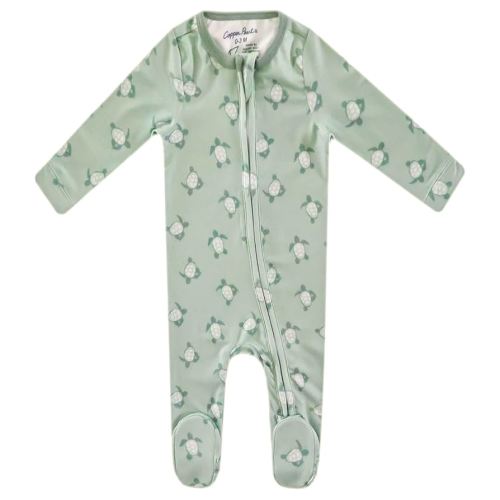 Copper Pearl Zip-up Footie Wade