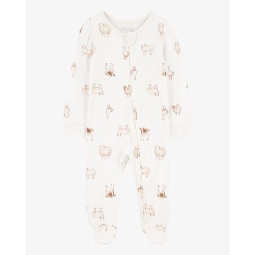 Baby Animal Print Zip-Up PurelySoft Sleep & Play Pajamas - Carter's | Carter's