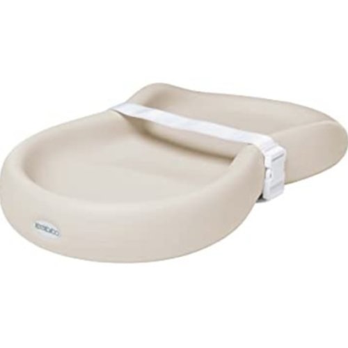 Keekaroo Peanut Changer Vanilla – the Original Made in USA easy-to-clean changing pad and the only shell over foam, fully impermeable to fluid