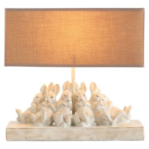 3R Studios Polyresin Rabbit Table Lamp