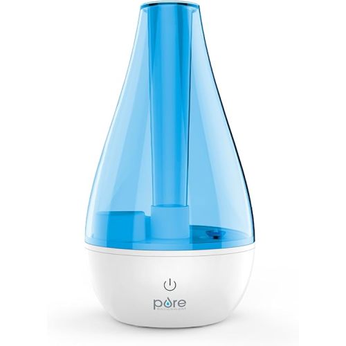 Pure Enrichment MistAire Studio Ultrasonic Cool Mist Humidifier - Small & Compact, Overnight Operation, 2 Mist Settings, Optional Night Light, & Auto Shut-Off - For Offices, Plants & Small Spaces