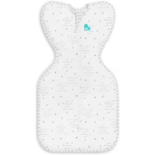 Love to Dream Swaddle Up, Arms Up Position, Light and Ultra Breathable Cotton, Versatile Wearable Blanket Spring, Summer, Sleep Bag - 0.2TOG, 5-8.5lbs, You are My White