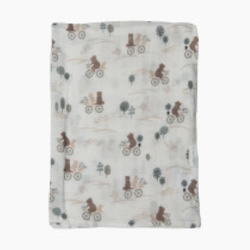 Loulou Lollipop Muslin Swaddle - Bears On Bikes