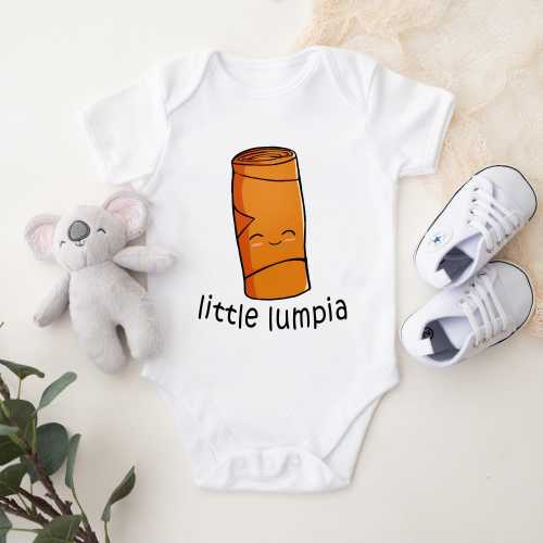 Little Lumpia Onesie, Baby Foodie Gift, Filipino Baby Shower, Newborn Bodysuit, Infant Clothes, Baby Gift, Asian Food Lover