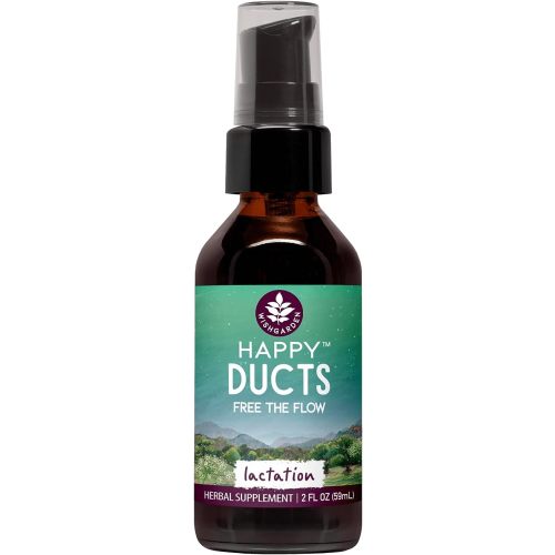 WishGarden Herbs Happy Ducts Lactation Support - Clogged Milk Duct Relief Supplement, Herbal Breastfeeding Support Supplement Tincture for Breast Engorgement Relief and Clogged Milk Ducts, 2oz