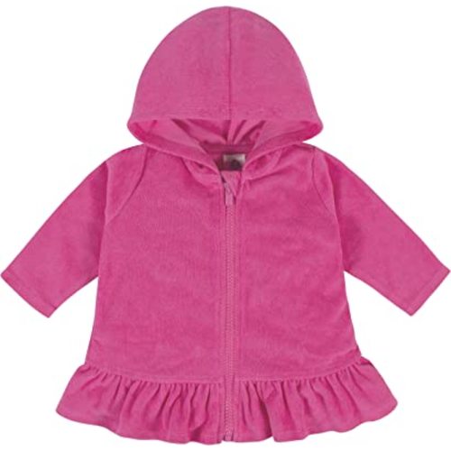Gerber Baby-Girls Toddler Zipper Hoodie Terry Swimsuit Cover Up