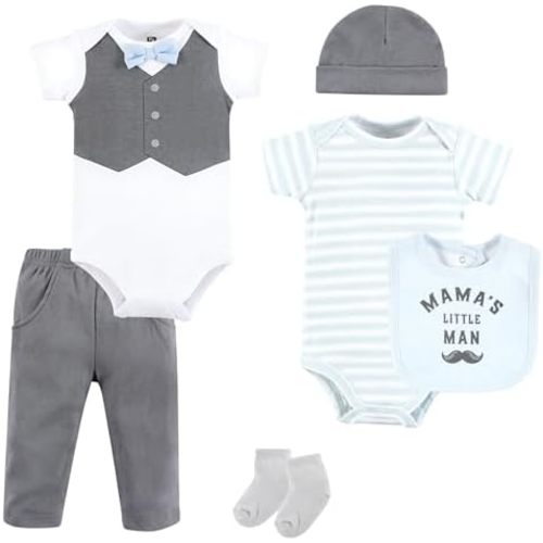 Hudson Baby Unisex Baby Cotton Layette Set