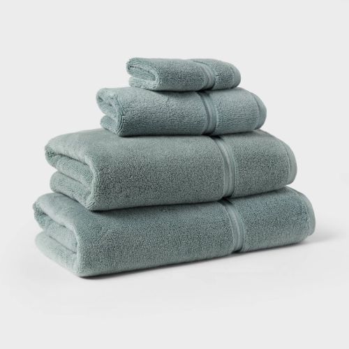 Spa Plush Bath Towel Sage Green Threshold™