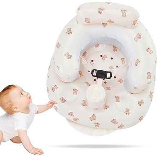 Bouncy seat for 3 Months and up, Bouncy seat with Harness and Built-in Pump, Baby seat for Sitting and Standing Infants