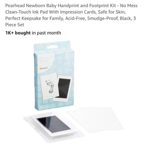 Amazon.com : pearhead baby hand and footprint kit