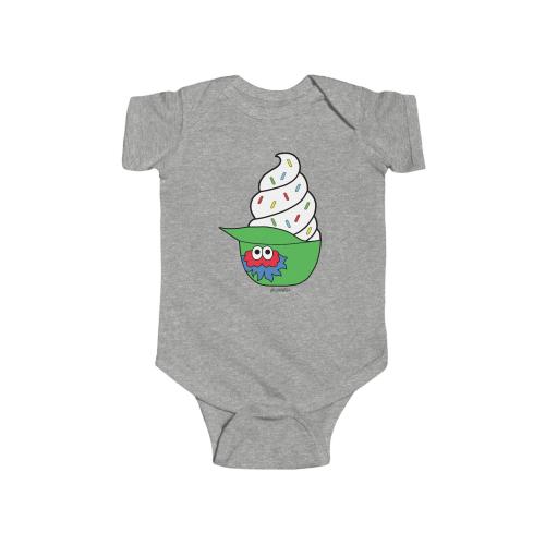 Philadelphia | Baseball INFANT Phanatic Ice Cream Helmet Red Vanilla Sprinkles Jimmies Baby One-Piece Bodysuit NB-24M