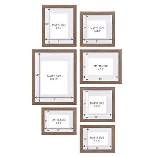 Belle Maison 7 pc Gallery Wall Frame Set