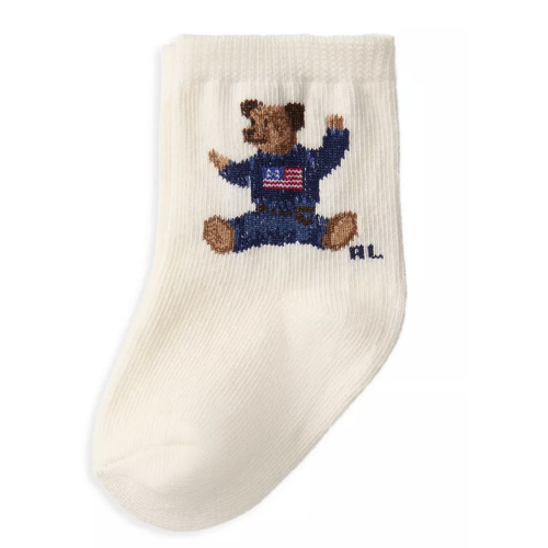 Polo Boys' Sitting Bear Socks - Baby