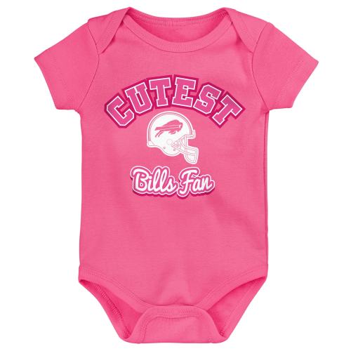 Girls Newborn & Infant Buffalo Bills Pink Cutest Fan Bodysuit