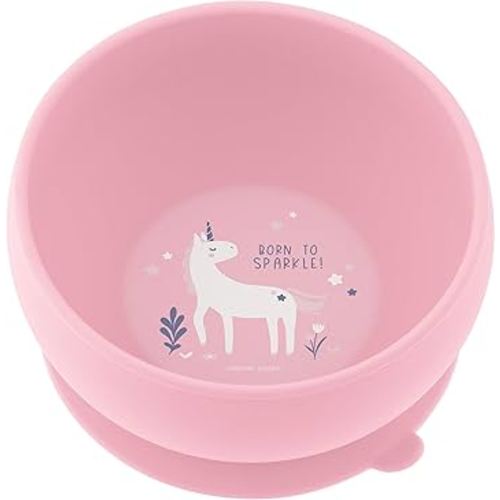 Stephen Joseph, Silicone Baby Bowls, Suction Bowl, Stay Put Suction Bowl, First Stage Self Feeding, Unicorn