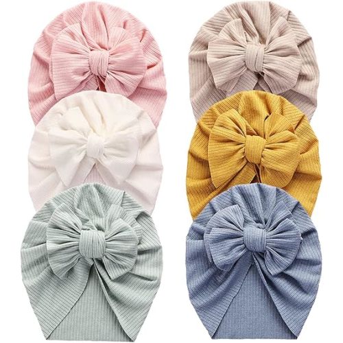 Baby Turban Newborn Baby Girl Hospital Hat Nursery Beanie Headwrap Bohemia Donuts Cap