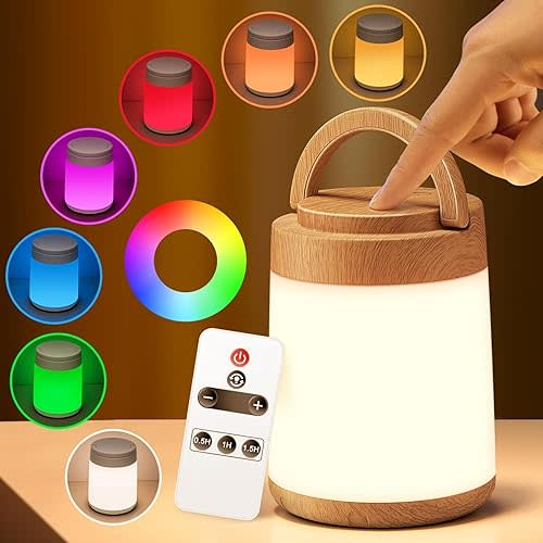 One Fire Egg Light for Nursery, 10 Colors Dimmable Baby Night Lights for Nursery,1800mAh Rechargeable Night Light for Kids Lamp,Remote+Timer Kids Night Light Lamp,Portable Night Light for Baby Nursery