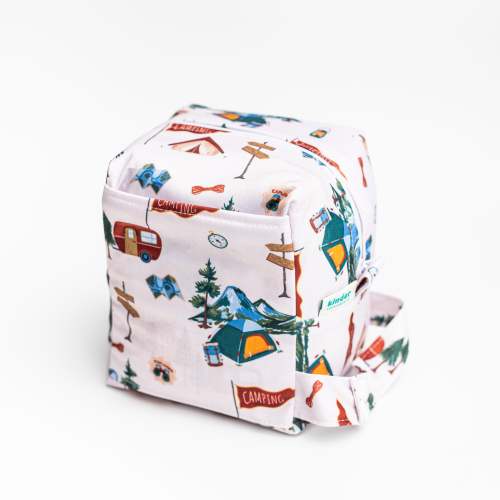 Reversible Mini Storage Travel Cube Diaper Pod with Exterior Storage Pocket