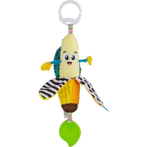 LAMAZE Bea The Banana, Clip on Pram and Pushchair Newborn Baby Sensory Toy, With Colours and Sounds, Development for Boys and Girls Aged 0 to 24 Months