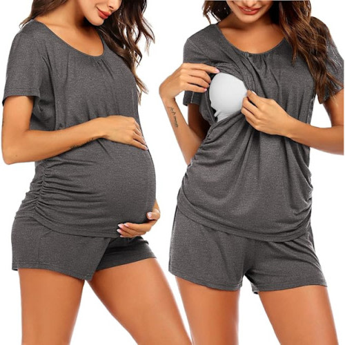 Ekouaer Nursing Pjs for Breastfeeding