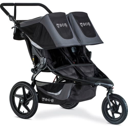 BOB Revolution Flex 3.0 Duallie Double Stroller, Black