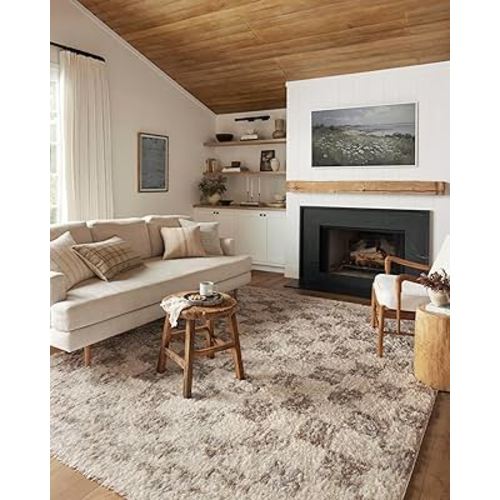 Loloi Angela Rose x Amira Collection AMI-05 Ivory/Pebble 5'-3" x 7'-6" Area Rug