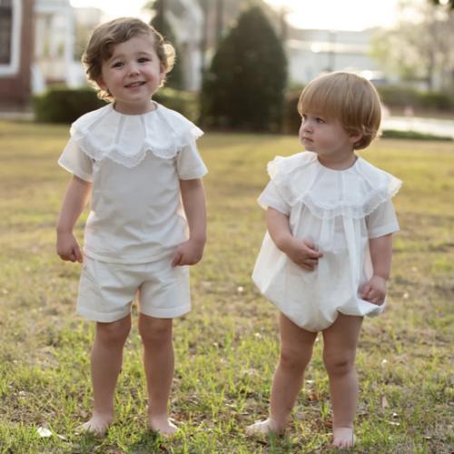 White Heirloom Short Set – Cecil & Lou