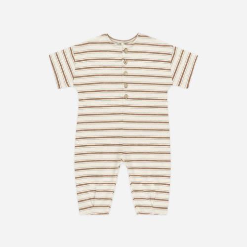 Hayes Jumpsuit || Saddle Stripe