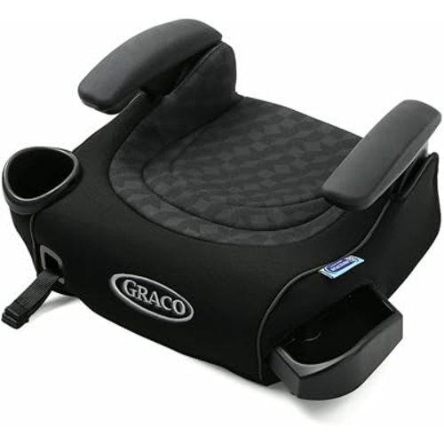 Graco® TurboBooster® LX Backless Booster with Affix Latch | Backless Booster Seat for Big Kids Transitioning to Vehicle Seat Belt, Montgomery