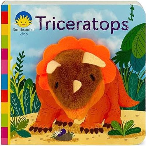 Dinosaur Finger Puppet Board Book From Smithsonian Kids: Triceratops - For Little Dinosaur Lovers Ages 1 - 3