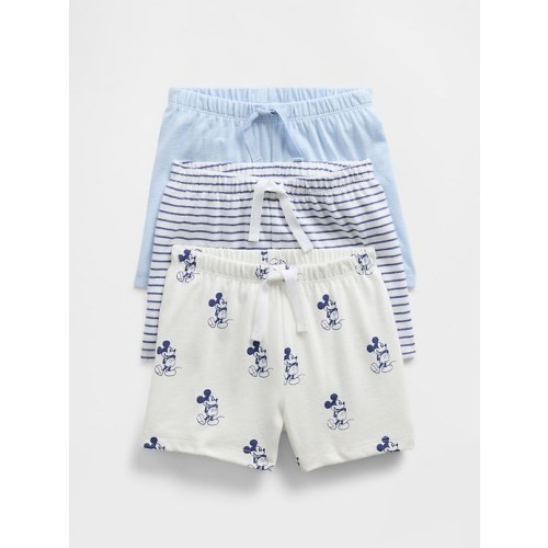 Gap × Disney Baby Organic Cotton Pull-On Shorts (3-Pack)