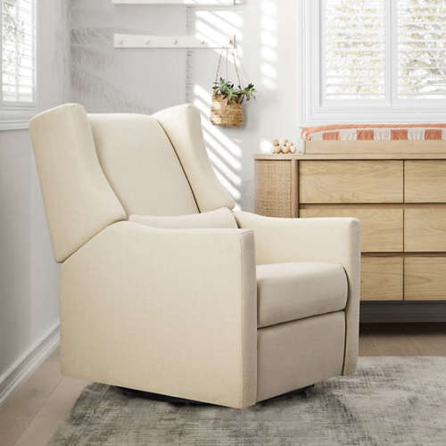 Babyletto Kiwi Cream Electronic Swivel Glider Power Recliner Nursery Chair