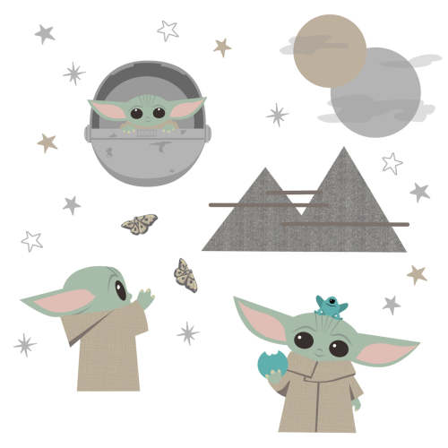 Star Wars The Mandalorian The Child/Baby Yoda Wall Decals
– Lambs & Ivy