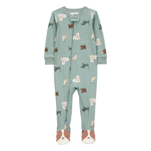 Baby Boy Carter's Dog Print One-Piece Footie Pajamas