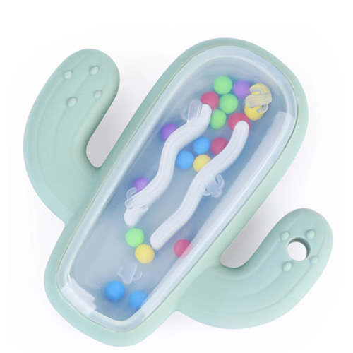 Bazzle Baby Cactus Teething Rattle and Sensory Toy