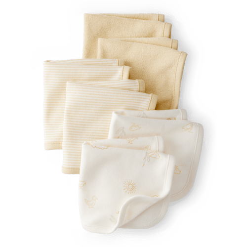 Baby 6-Pack Wash Cloths - Yellow