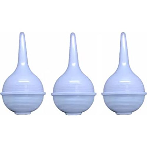 Comfort Soft Sterile Ear Bulb Rubber Hand Squeeze Baby Bulb Suction Sucker - 2 oz - Nasal - Ulcer (3 Pack)
