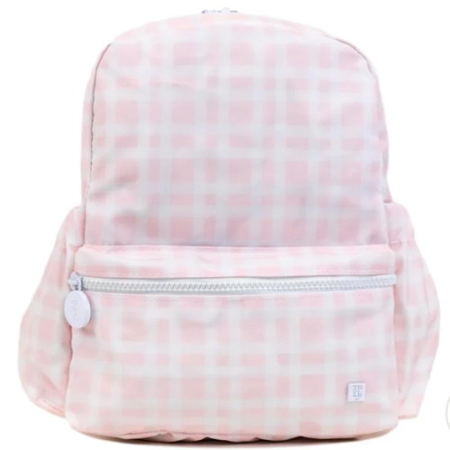 Mini Backer - Pimlico Plaid Pink Backpack