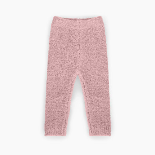 7AM Enfant Fuzzy Leggings - Ash Rose, 0-3 M