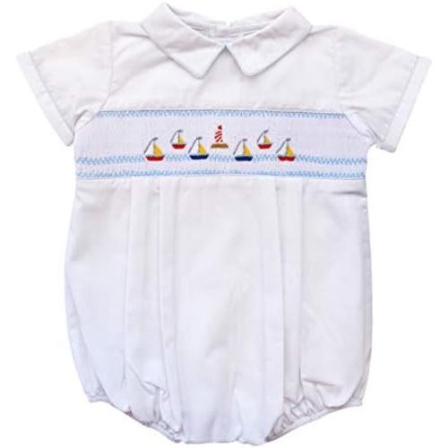Baby Boys Hand Smocked Classic Creeper