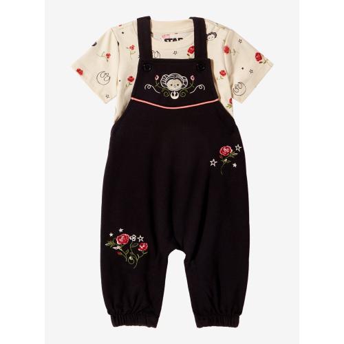 Star Wars Floral Princess Leia Infant T-Shirt & Overall Set - BoxLunch Exclusive