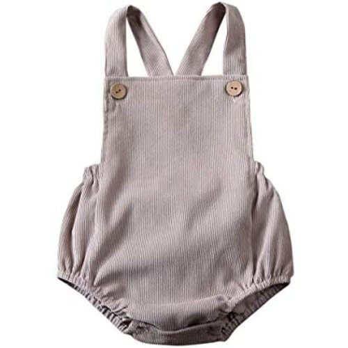 Kuriozud Unisex Baby Boy Girl Clothes Sleeveless Romper Bodysuit Crossback Strap Jumpsuit Overall Shorts One Piece Outfit